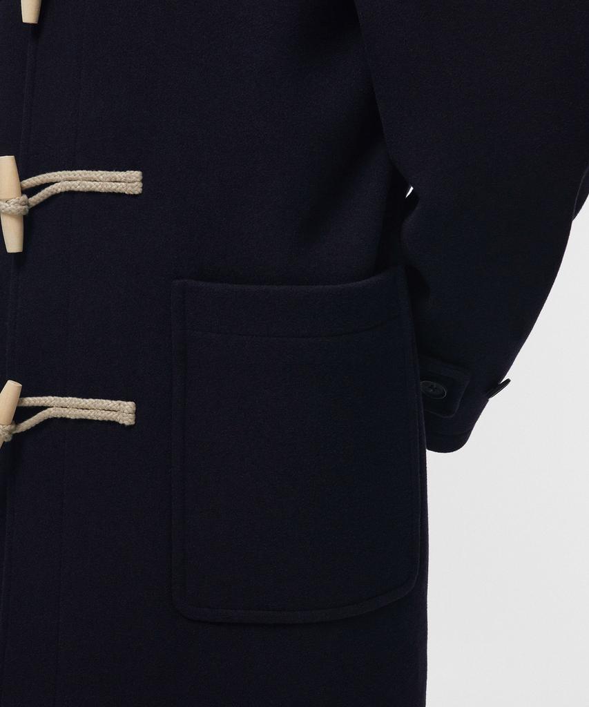 Musinsa Standard Wool Blend Oversized Duffle Coat [Navy]