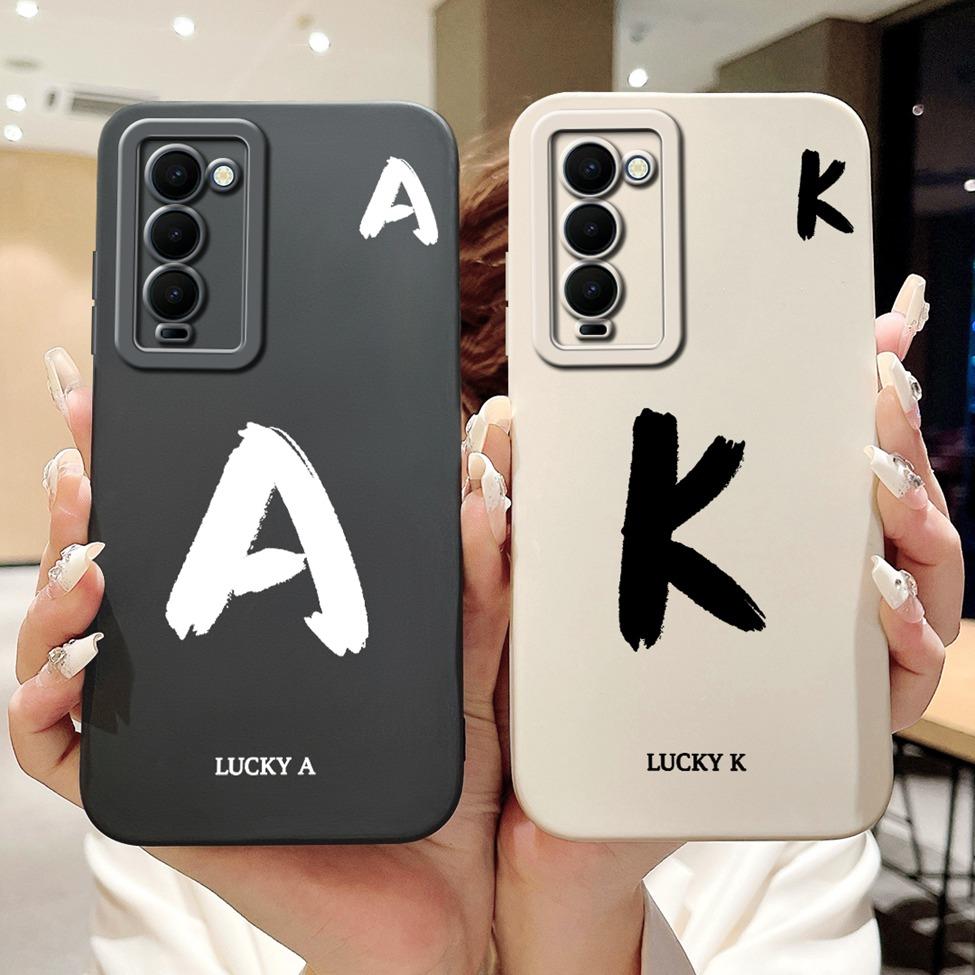 For Tecno Camon 18 CH6 CH6n 18P CH7 Cover Techno Camon 18T Case Simple Fashion Letters Pattern Design Silicone Shockproof Bumper