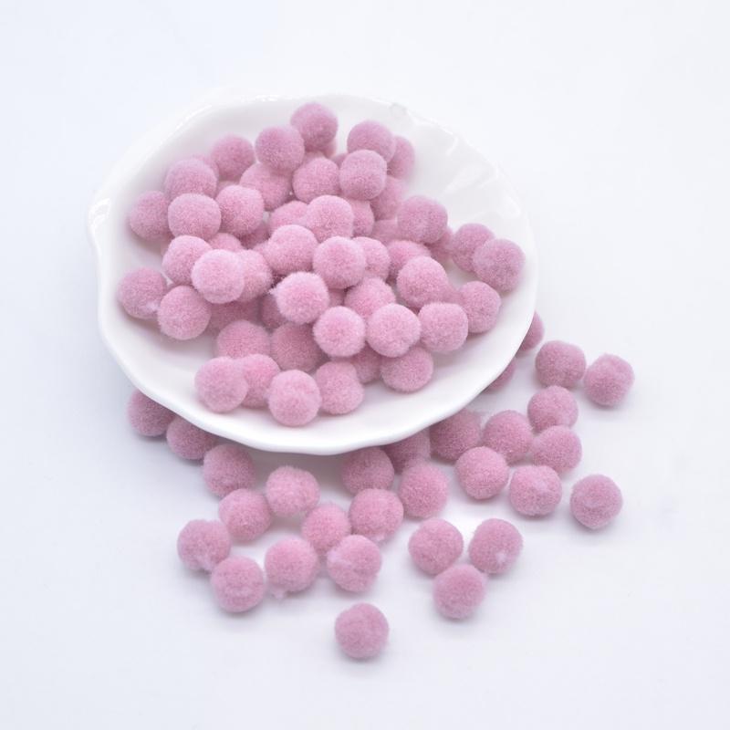 200Pcs 8mm Colorful Elastic Ball DIY Sewing On Patches Home Decoration Appliques Crafts Accessories