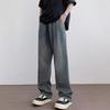 JYL Men's Straight Jeans  Spring American Teen Oversize Vibe High-Street Denim Pants