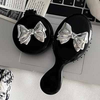 Portable Mini Round Hair Comb Hair Salon Hairdressing Massage Folding Hair Brush Air Cushion Comb