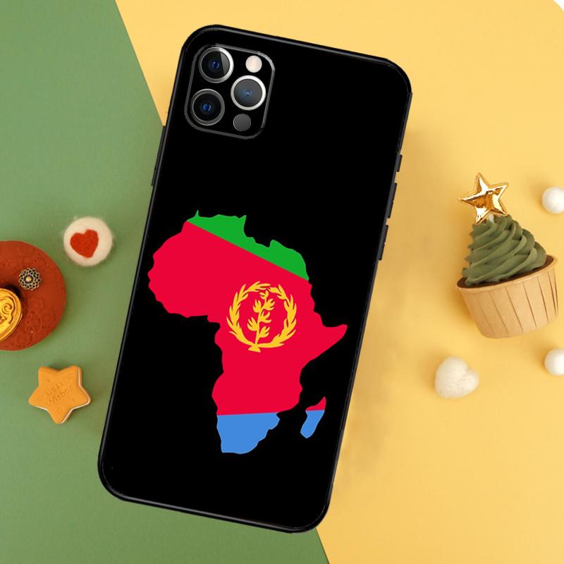 Eritrean Flag Phone Case For iPhone 17 16 16E 15 14 12 11 13 Pro Max 12 13 Mini 17Air Shockproof Cover