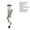 Solar Wind Chime Light, Star Sun Moon Wind Chime Solar Light, Outdoor Hanging Wind Chime, Solar Powered Garden Light for Patio Balcony Porch Terrace