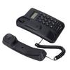 Semi Hands Free Dial Corded Phone Caller ID Wall Mounted Free Battery Wired TelephoneBlack