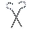 Galvanized Closed Eye Screw Hook with Ring Bolt