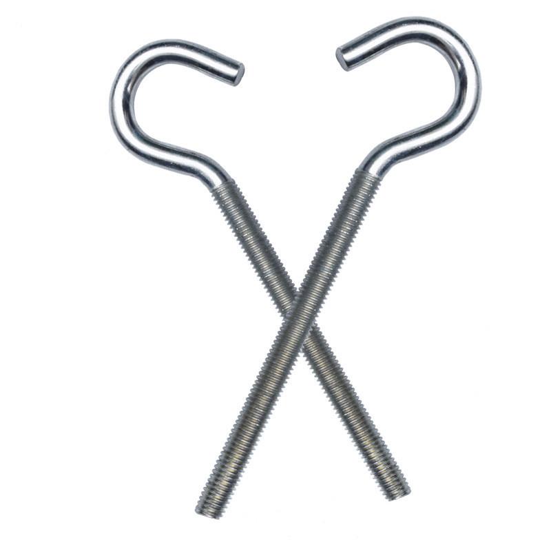 Galvanized Closed Eye Screw Hook with Ring Bolt