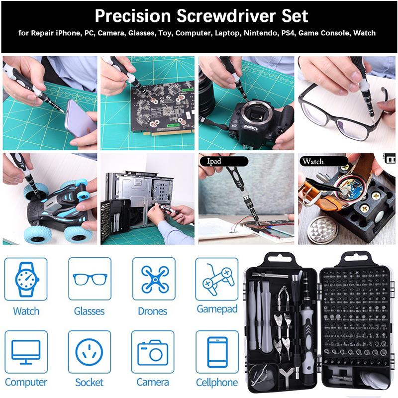 135 In 1 S2 Precision Screwdriver Set Electronics Magnetic Repair Tool Kit Micro for Computer, PC, Laptop, Phone, Mac