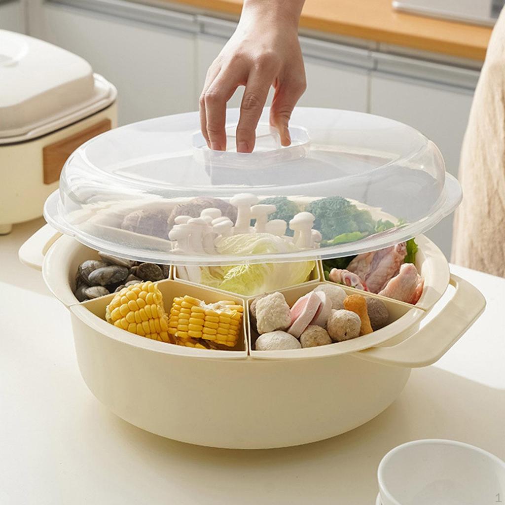 Compact Food Storage Container with Multiple Compartments