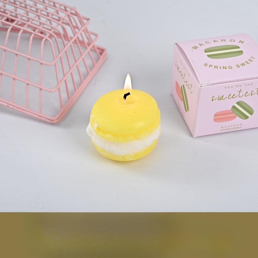 Macaron Aromatherapy Candle Souvenir Wedding Fragrance Small Gift Handmade Candle Simulation Styling Wax