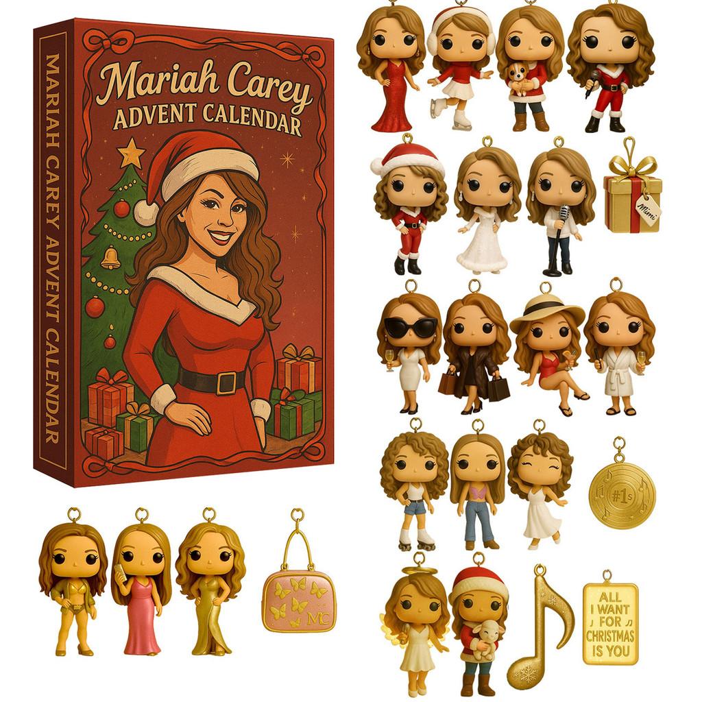 

Mariah Carey Christmas 24day Advent Calendar With Acrylic Characters For Festive Celebrations Style A
