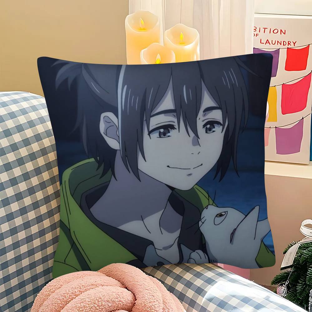 1Pc Anime The Stranger By The Beach Pillow Case Fashion Square Pillowcase Bedroom Sofa Room Ins Decoration Leisure