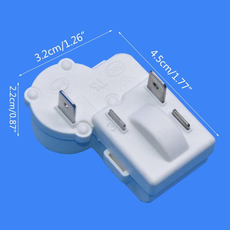4-Pin Compressor PTC Starter/Start Relay and Overload Kit for Mini Fridges, Compact Refrigerators Universal
