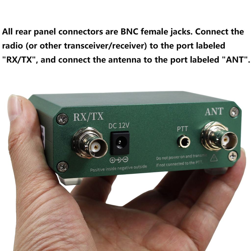SWL Shortwave Listening Amplifier with 0-30dB Adjustable Gain HF Receiver Preamp for HAM Radio & SWL Shortwave Listening