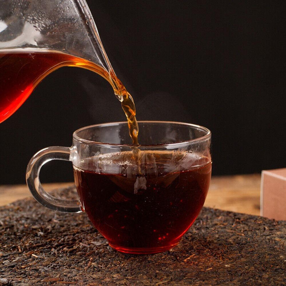 1kg Anhua Black Tea Jinhua Handmade Fu Brick Tea Tianjian Raw Material Black Tea