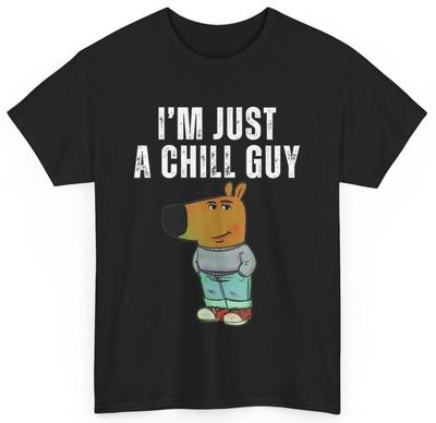 Unisex Shirt Cotton Oversize Large Size I'm Just A Chill Guy