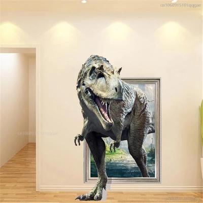 3D Dinosaur Wall Stickers Home Decoration Animal Poster Children's Room Decals