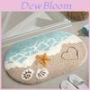 Faux Cashmere Bath Mat Non Slip Waterproof Shower Rug For Bathroom And Entrance Use