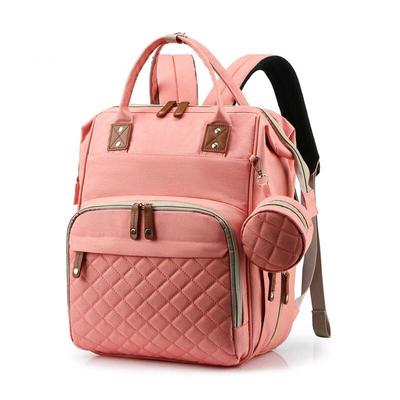 Fashion Mommy Backpack with Foldable Baby Bed