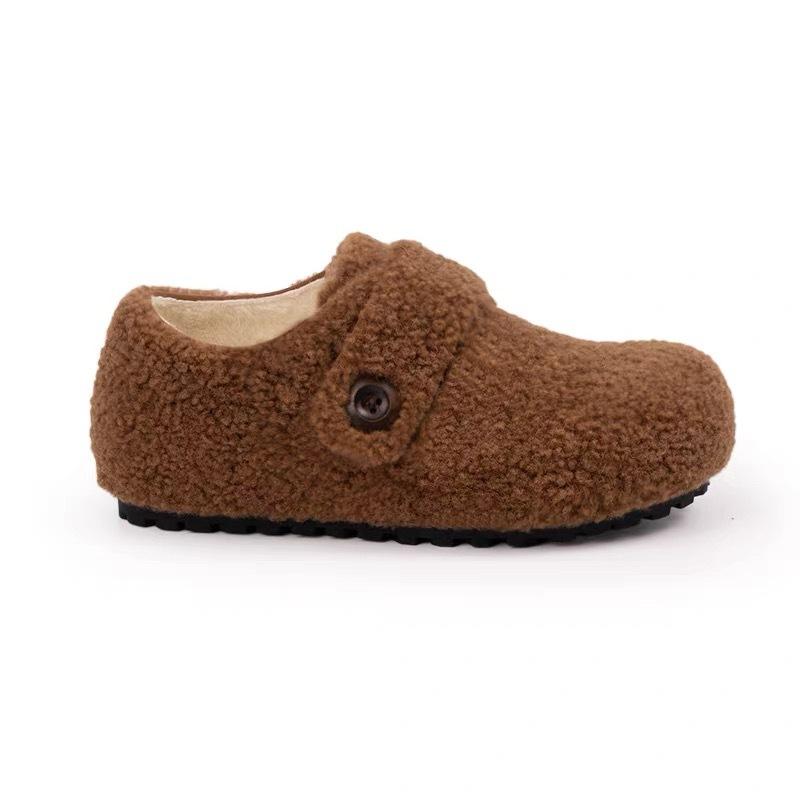 Grape Home~ Thick sole and thick velvet increase cm~ Super warm fluffy buttons with velvet leopard print women s warm shoes women 35 коричневый