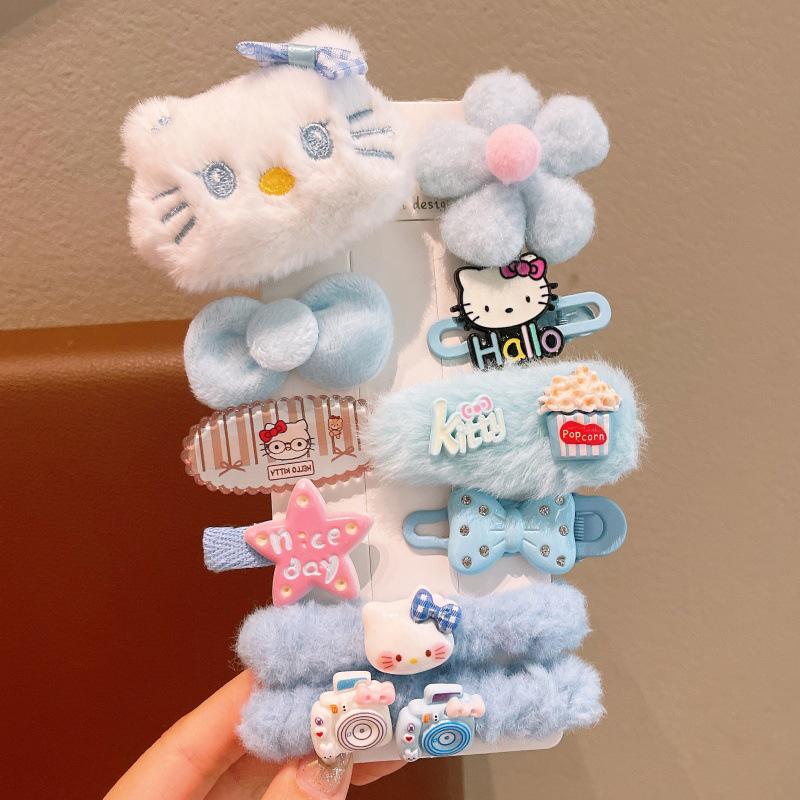 Cute Plush Butterfly Hair Clips for Girls - 2025 Style Duckbill Hairpins for Kids