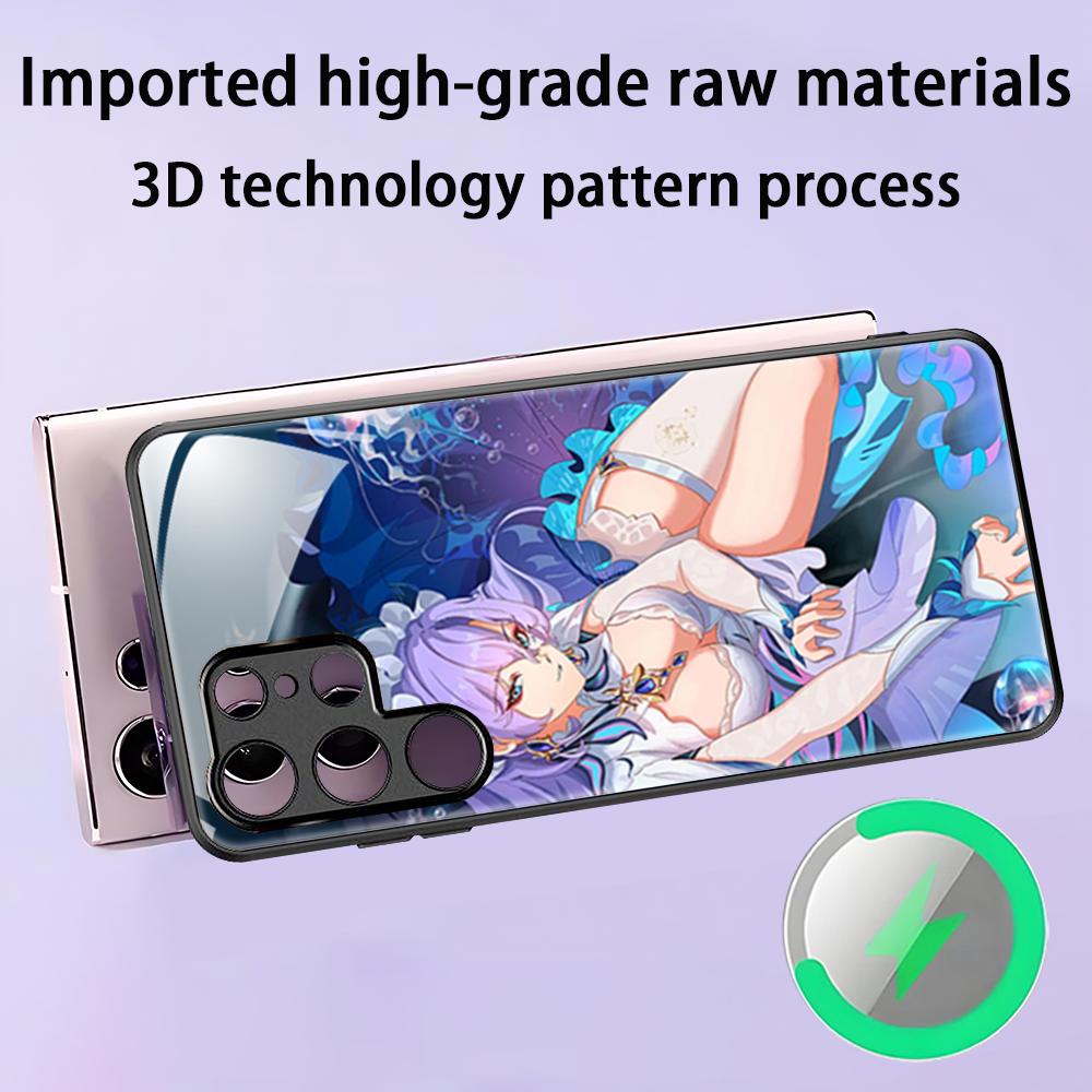 Game Wuthering Waves Cantarella New Phone Case For Samsung S25 S24 S23 S22 S21 S20 Plus Ultra Note20 Glass Magnetic Case