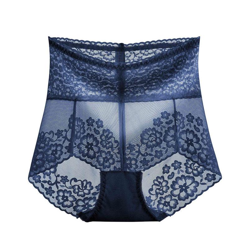 Women Slimming Underwear Knickers Briefs Seamless High Waist Transparent Lace Panties Sexy Briefs