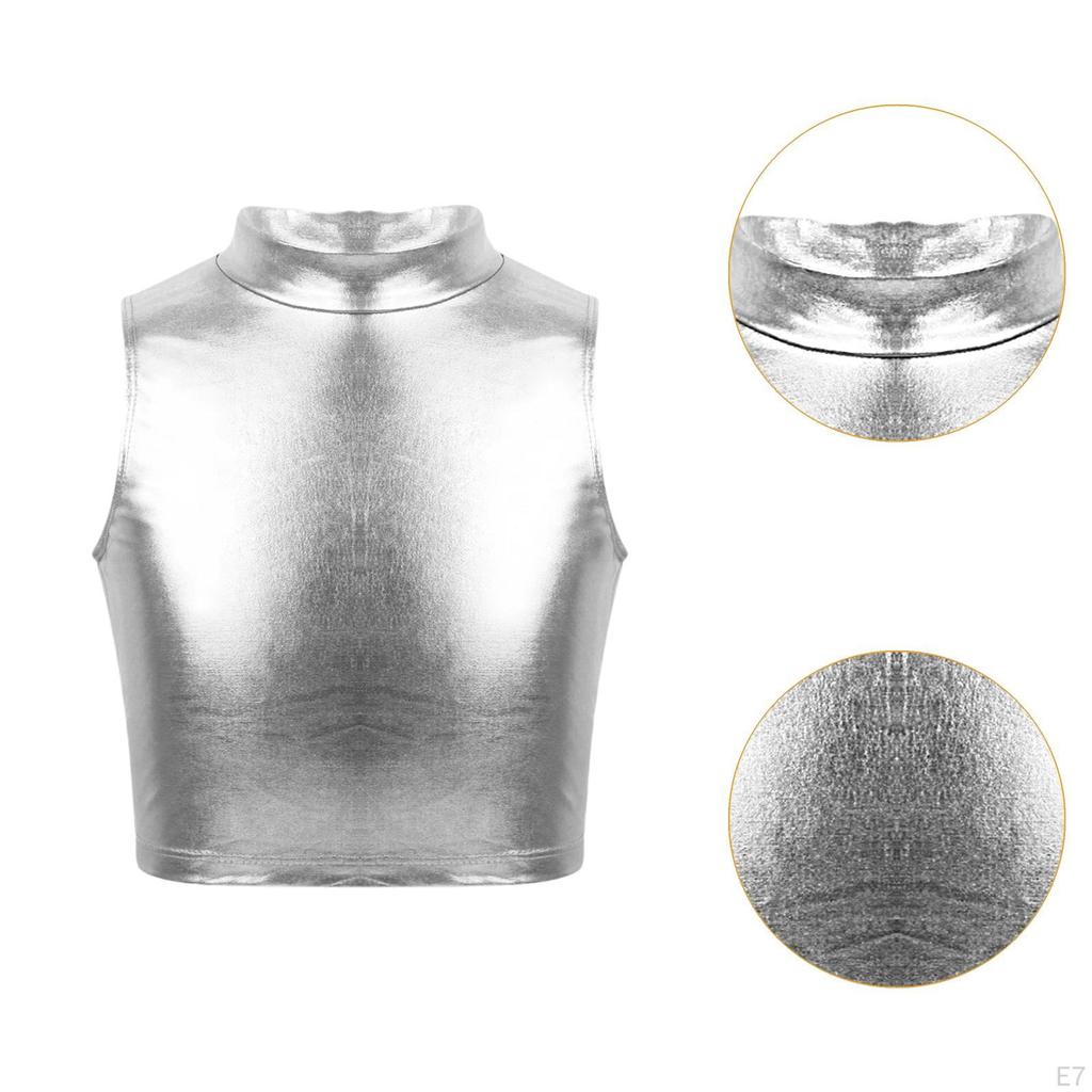 Women Crop Tank Tops Clothes for Club Festival Stage Performance Gym Concert