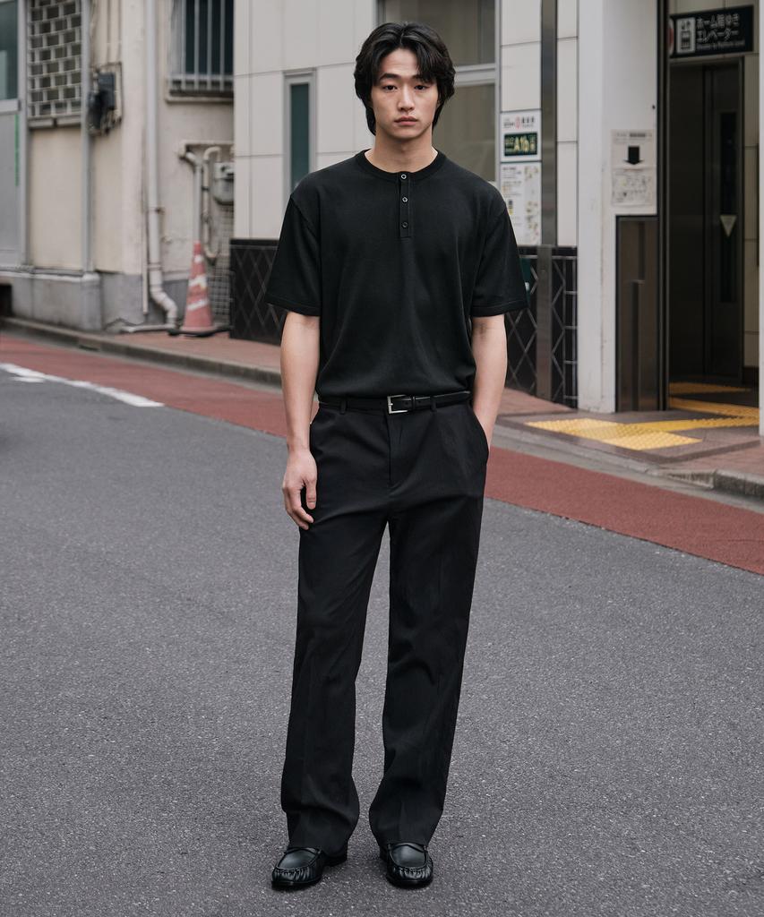 STCO Vibe Shift Crease Effect Slacks_Black (Wide Fit)_Sepxb33Wsb