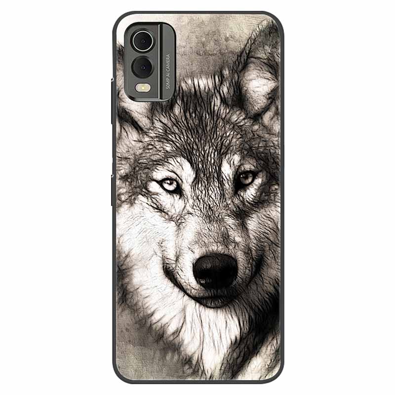 For Nokia C32 Case Shockproof Soft silicone TPU Back Cover For Nokia C32 C 32 Phone Cases NokiaC32 Cute Cartoon Fundas Shells