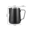 350/ML high-quality 304 stainless steel graduated cup, coffee milk foam pot, latte maker, professional coffee appliance