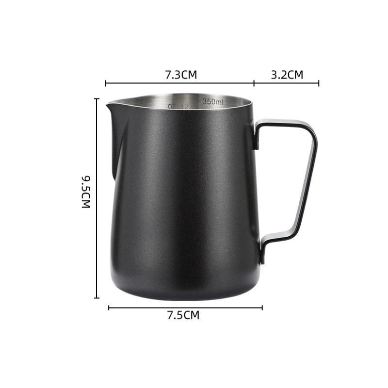 350/ML high-quality 304 stainless steel graduated cup, coffee milk foam pot, latte maker, professional coffee appliance