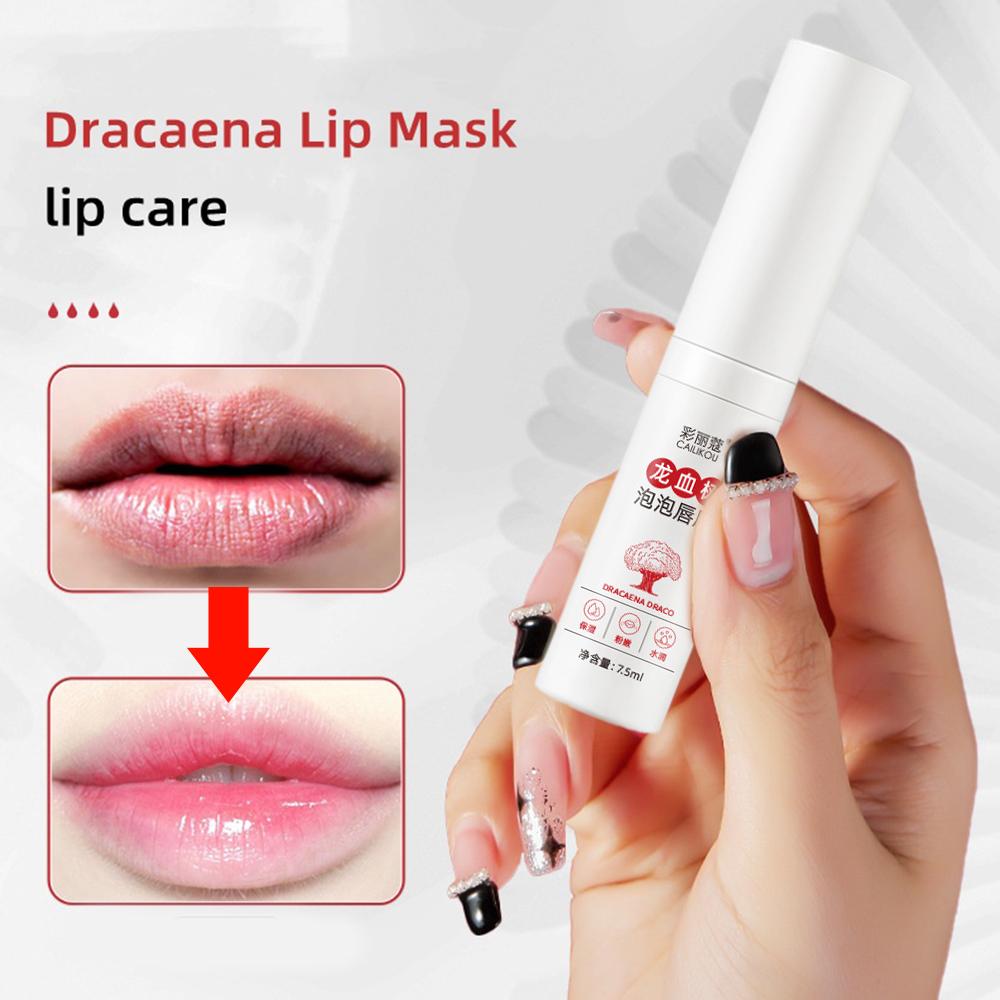 Dragon Blood Tree Bubble Lip Mask Lightens Lip Lipstick Dead Color Brightens Tender And Lip Scr W4L6