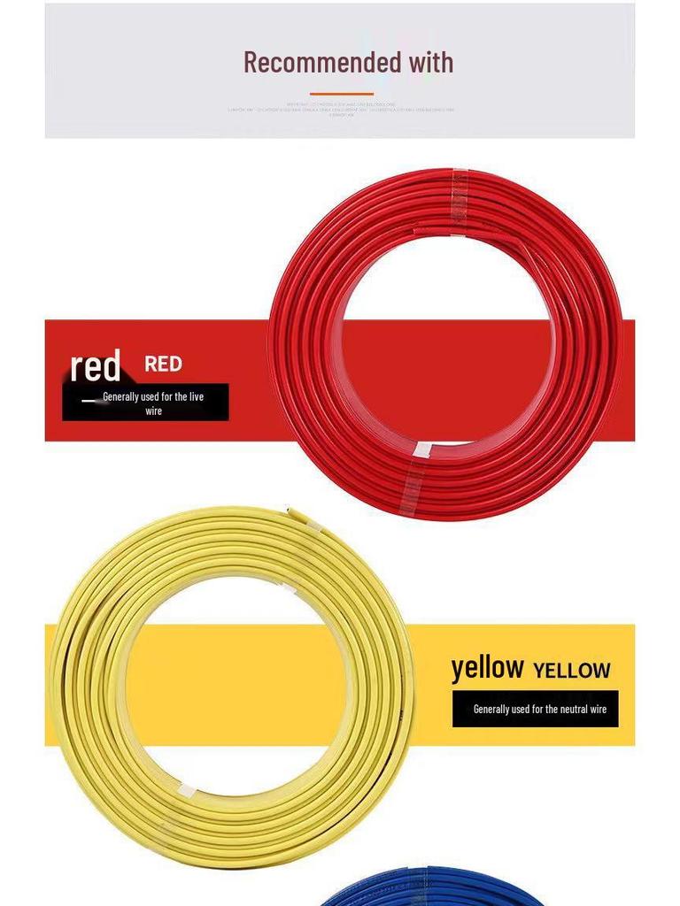 Anti-Aging Aluminum Core Wire for Household Use - Available in 2.5/4/6/10/16 sq sizes.