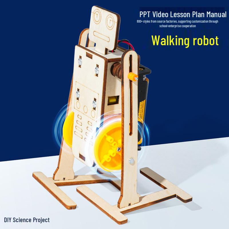 DIY Walking Robot Kit: Children's STEAM Education & Science Experiment