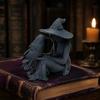 Vintage Style Witch Statue 3D Printed Statue, Gothic And Raven Sculpture, Indoor Outdoor Halloween Mystical Figurine for Home Desktop Shelf