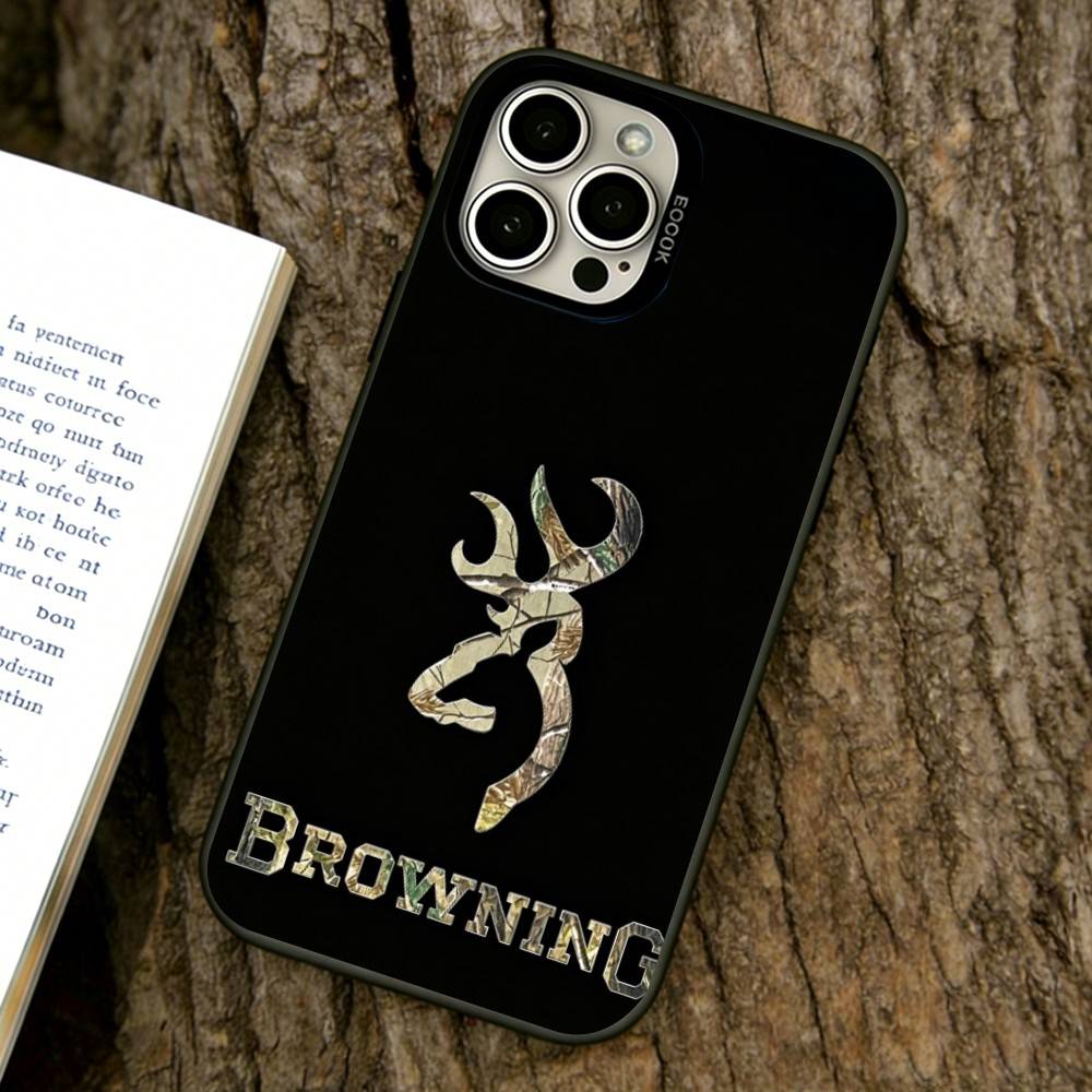 Deer Hunting Camo Phone Case For iPhone 17,16,15,14,13,12,11 Plus,Pro Max,XS,Colorful Silver Black Cover