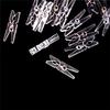 20Pcs Mini Clear Plastic Doll Clothespin Photo Paper Peg Clips Laundry Hangers