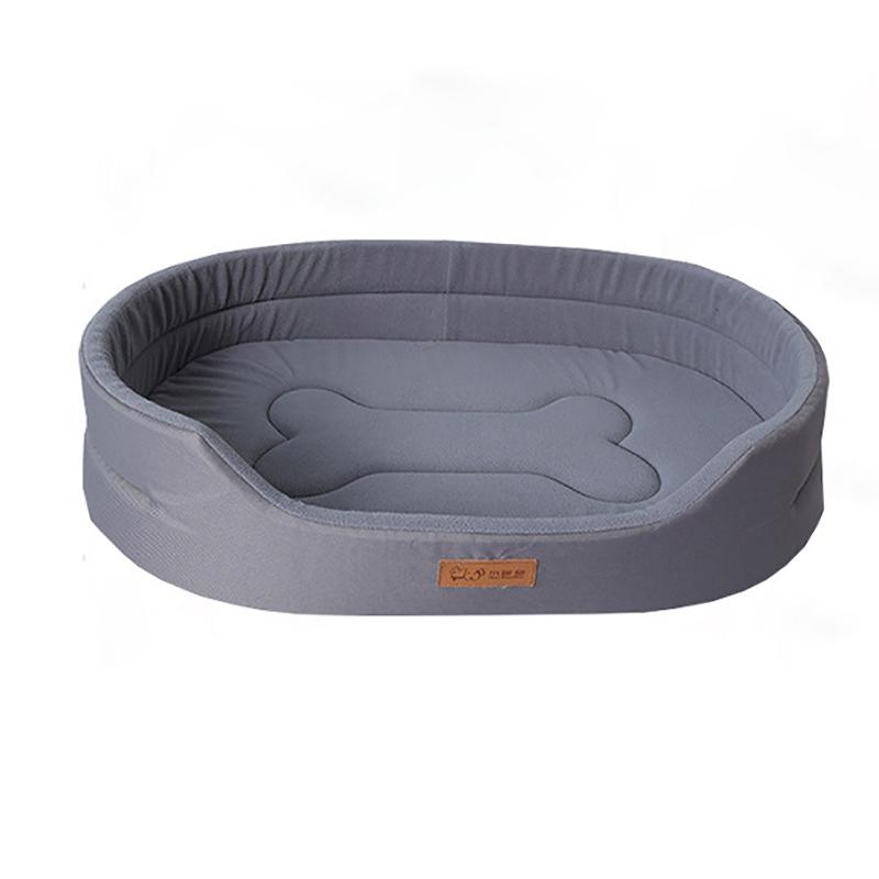 Fleece Hundeseng Vinter Høst Varm Seng for Katt Liten Middels Stor Kjæledyr Sofa Valp Oxford Klut Soveunderlag for Hund