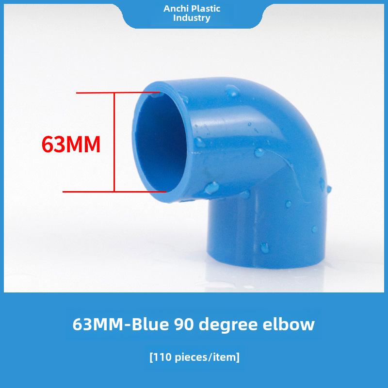 PVC-Wasserrohrverschraubung, rechtwinklig, 90°, selbstklebender Kunststoff, 50 mm