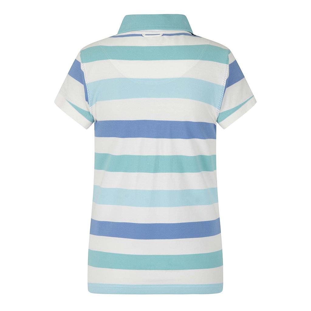 Lazy Jacks Womens/Ladies Striped Logo Polo Shirt