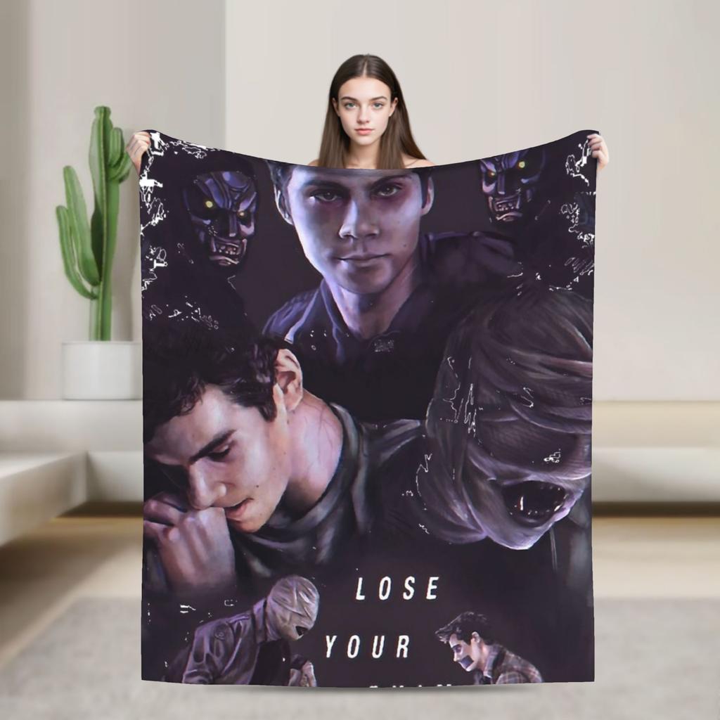Teen Wolf The Movie Flannel Blanket Winter Soft Throw Blanket for Kids Living Room Novelty Bedspread Sofa Bed Cover