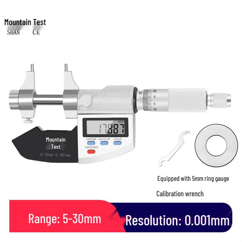 SHANCE Digital Vernier Caliper 5-30mm, 0.001 Accuracy, Inner Diameter Measuring Tool
