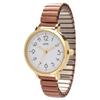 Fieldwork Analog Watch with Bellows Stainless Women's Strap, Steel, Pink, Maruru, YM118-2