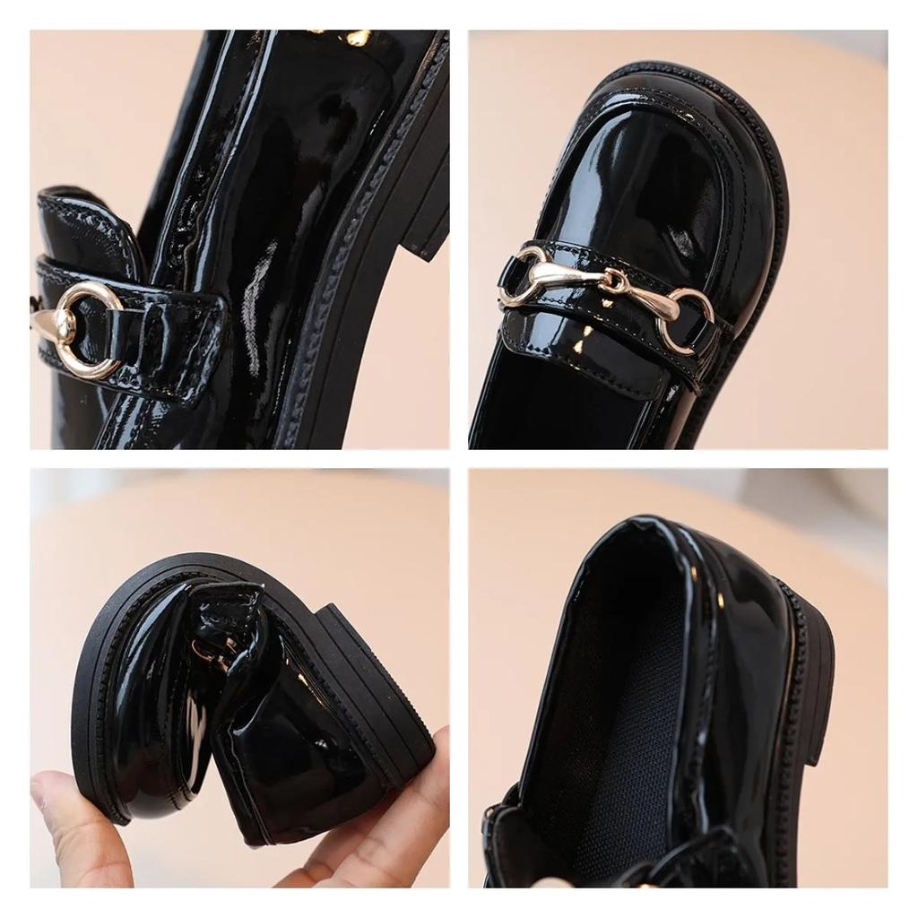 British Style Children Leather Breathable Slip On Loafers for Kids Boys Student Performance Shoes Toddler Girl Moccasins