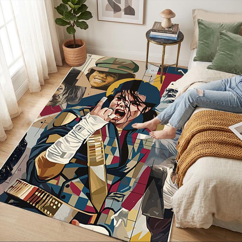 Moonwalk Performance Living Room Nonslip Area Rug Soft Carpet For Bedroom Gameoom Playroom Sofa Office Home Decor Doormat