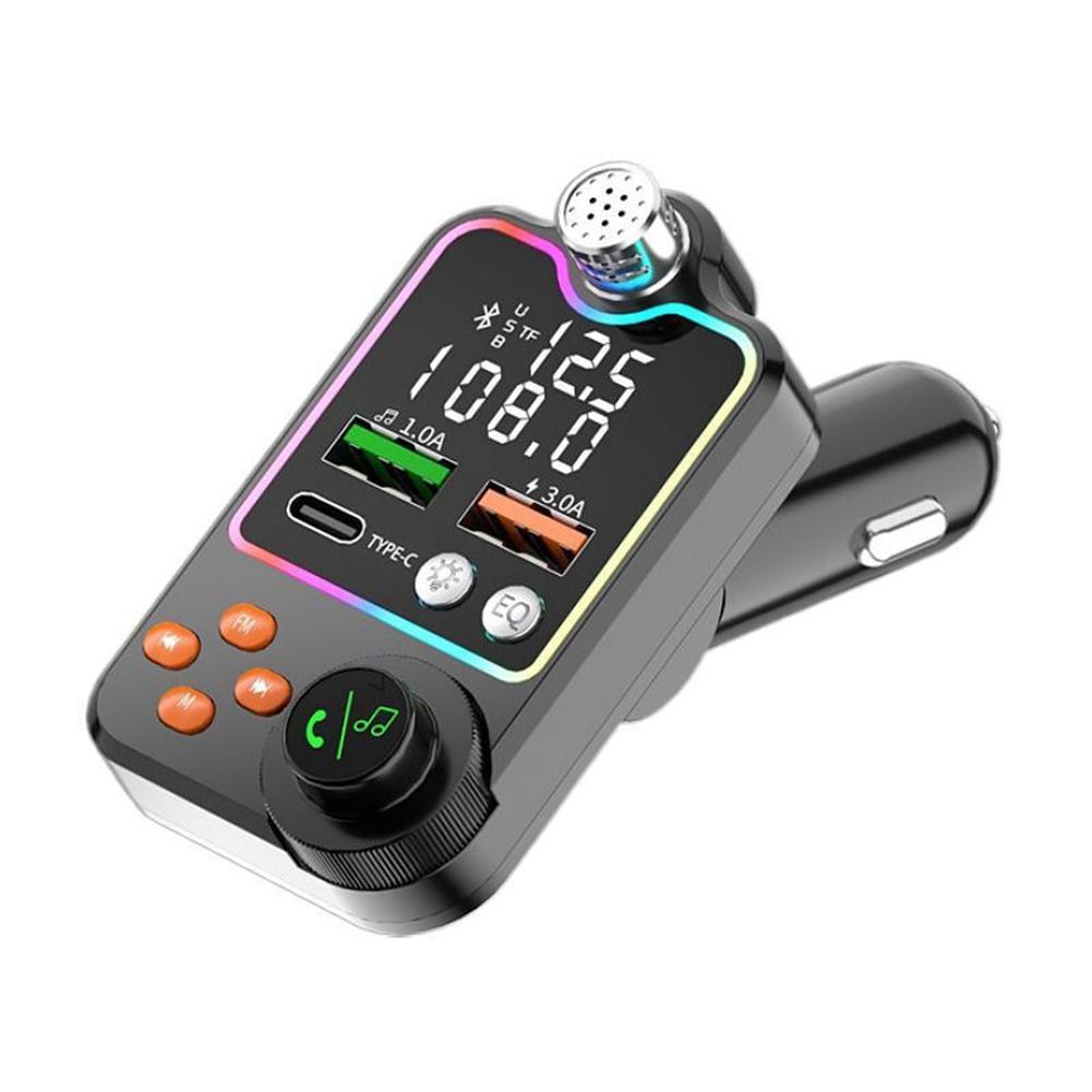 Car Modulator Transmitter FM Transmiter 3.1A Dual USB Port PD Charging 5V Handsfree Fast Charger Car Electronics Accessories