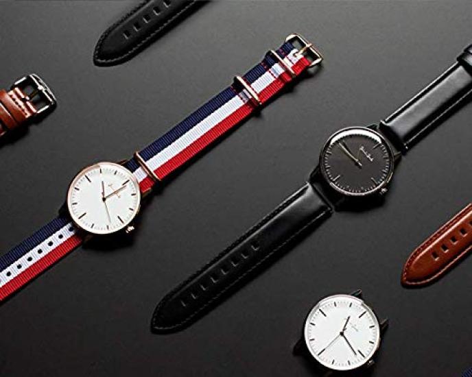 Jaimie Jacobs ZEGAREK MAXVORSTADT MIDNIGHT, SUNRISE Zegarek na rękę, Wyprodukowano w Niemczech (Wybierz: Biały, Obudowa: Srebro)