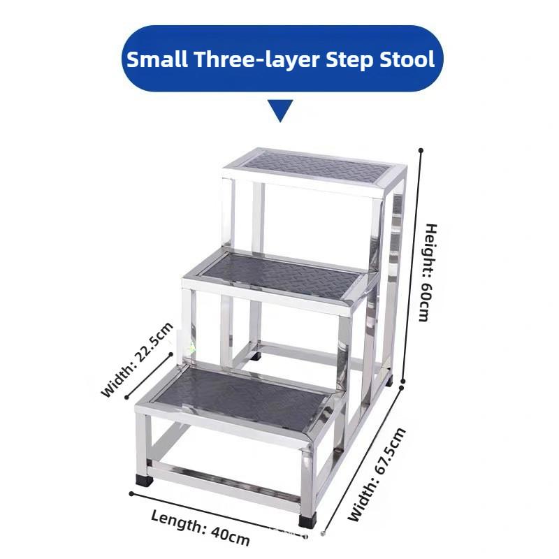 Strong Weight-bearing Pedal Stool household Portable Footstool Thickened Stainless Steel Step Stool