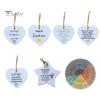 Friendship Ornaments for True Friends Star/Heart Shape Friendship Keepsake Hanging Plaque Christmas Souvenir Gifts for Women Sisters