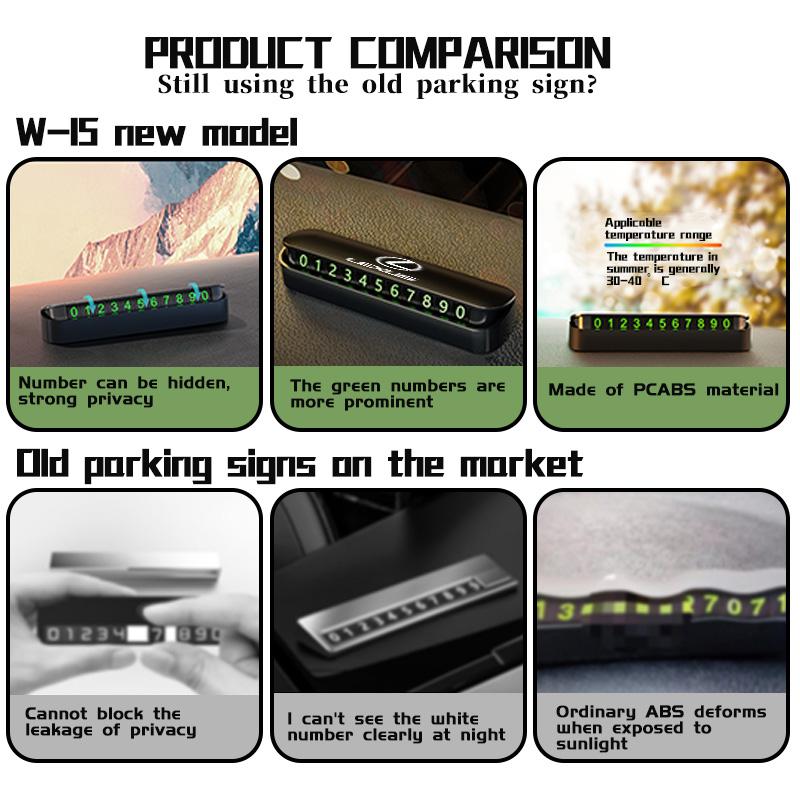 Car Temporary Parking Card Phone Number Card Plate Sticker Auto Accessories For Lexus RX350 IS250 CT200h ES250 ES300h NX300h